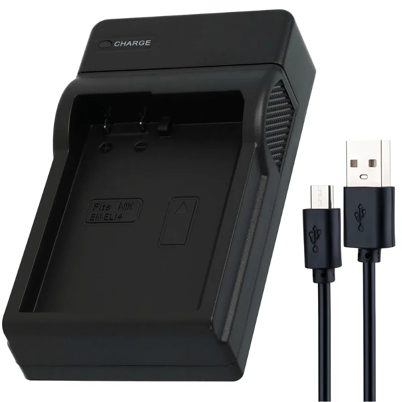 Carregador Usb En-el14 Para Baterias Nikon En-el14 (usb)