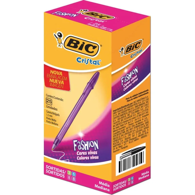 Caneta Esferografica Cristal Fashion - bic