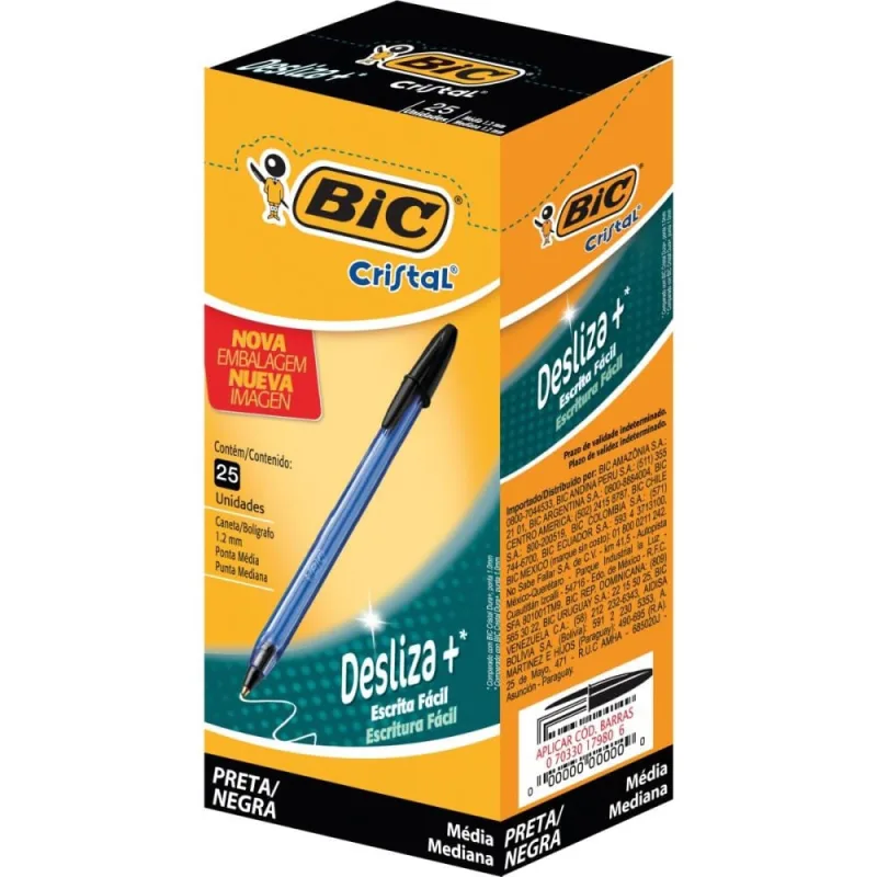 Caneta Esferografica Cristal SOFT Preta - bic
