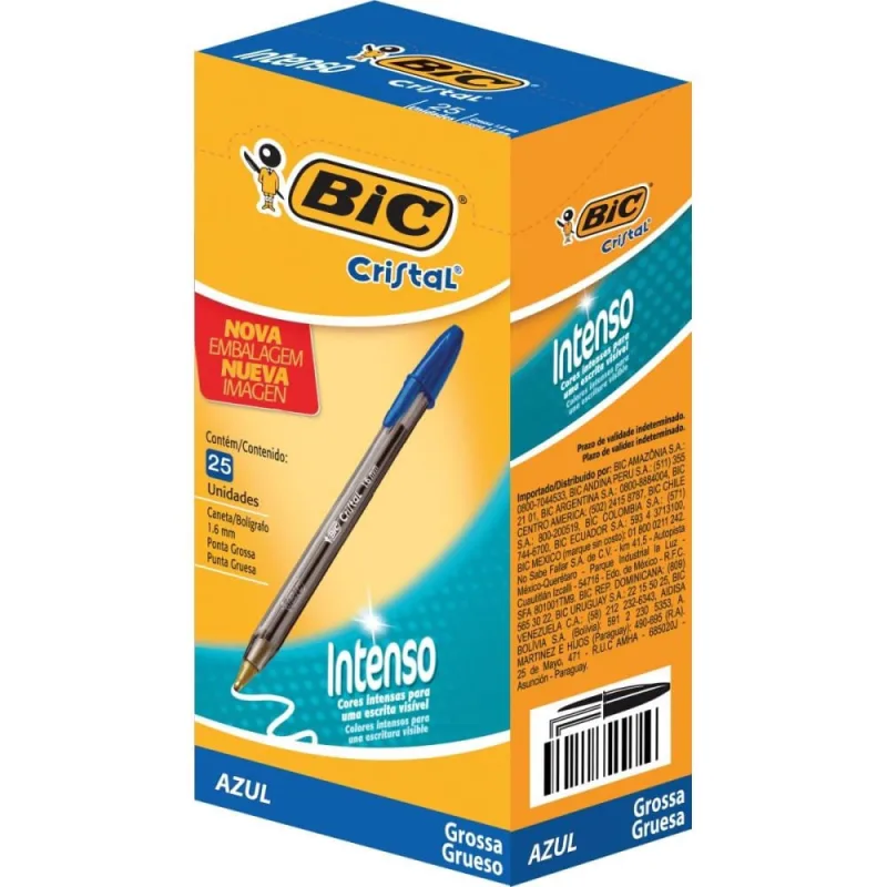 Caneta Esferografica Cristal BOLD Azul - bic