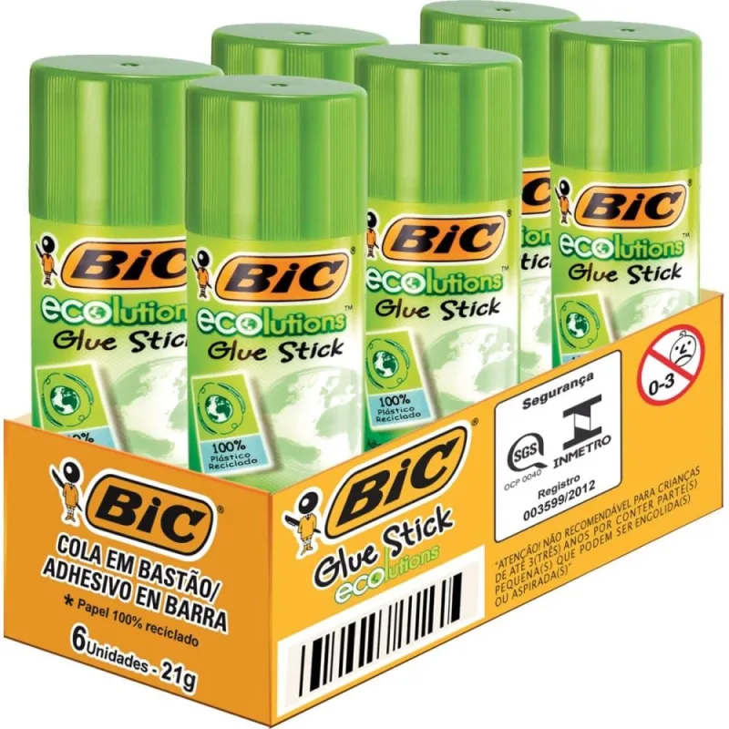 Cola em Bastao Ecolutions 21G - bic