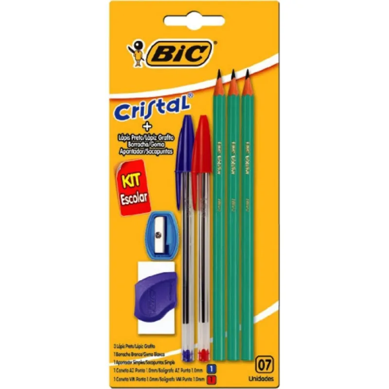 Kit Escolar BIC com 7 Pecas - bic