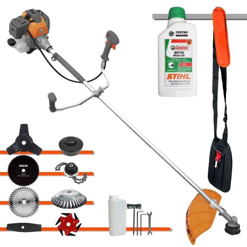 Roçadeira 8 Em 1 Tekna Rl520-p à Gasolina + óleo Stihl