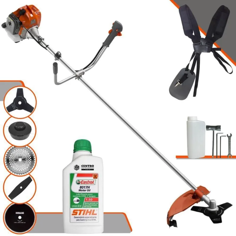 Roçadeira Lateral Tekna Rl520acg2 2hp 5 Em 1 + óleo Stihl