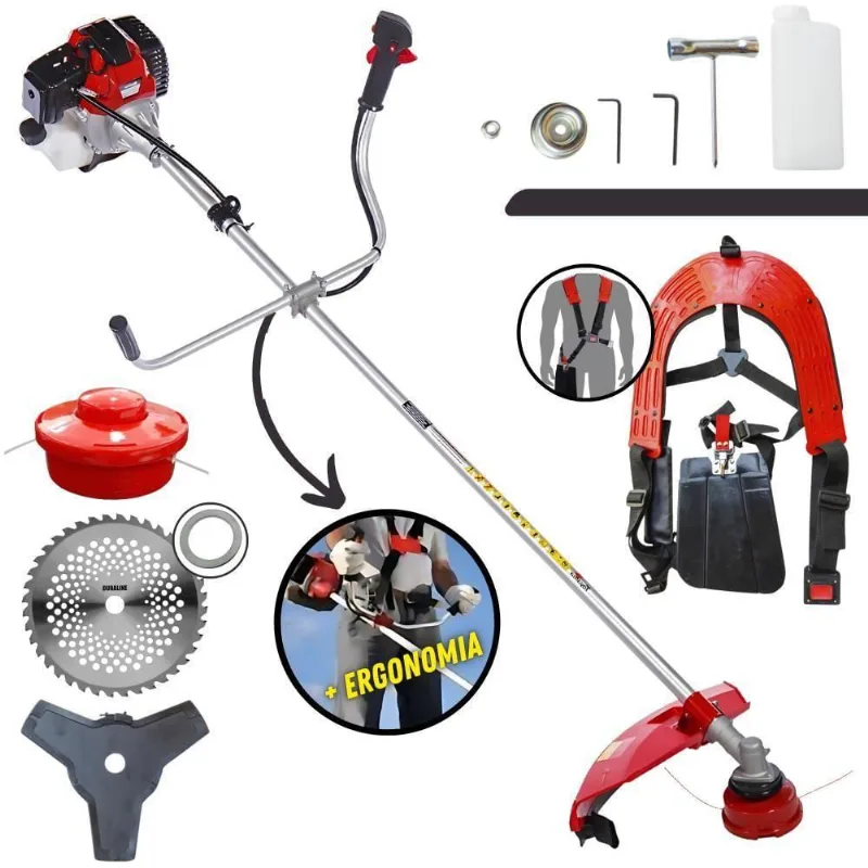 Roçadeira Robusta Rt43-l Toyama 10.000rpm 43cc 1,7hp 3 Em 1