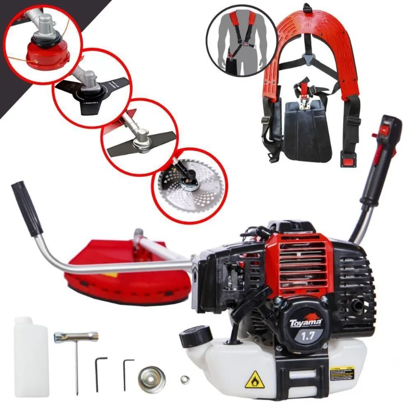 Roçadeira Robusta Toyama Rt43-l 1,7hp 43cc + Faca 2p E 40d