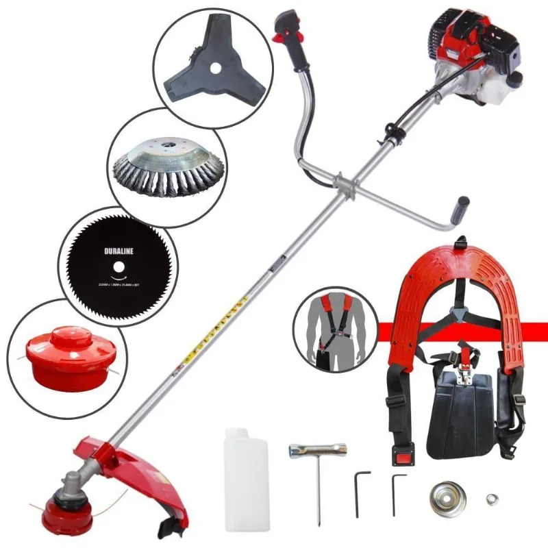 Roçadeira Robusta Toyama Rt43l 43cc + Faca 80d E Escova