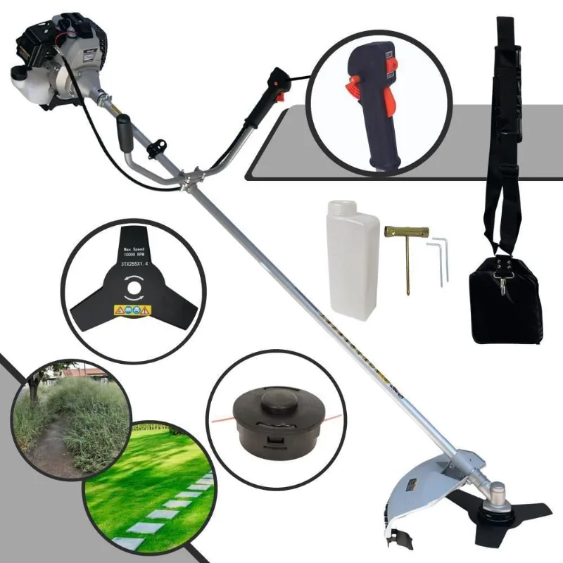 Roçadeira Tbc43h 43cc 2t 1,7hp Toyama Com 2 Opções De Cortes