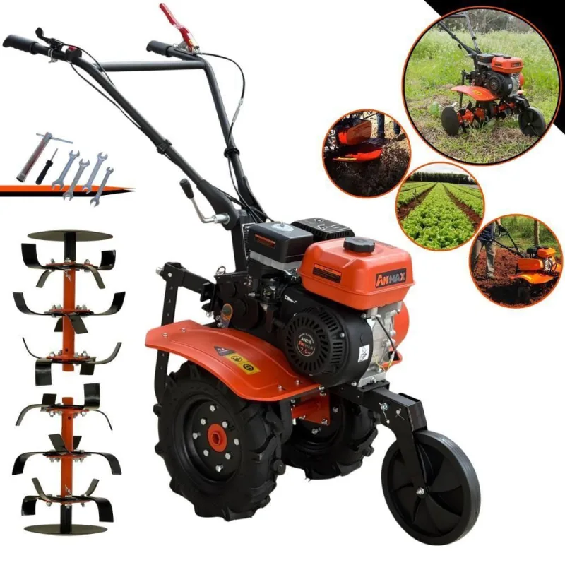 Micro Trator Anmax Mt170g 208cc Com 24 Lâminas Cultivadoras - OUTRAS