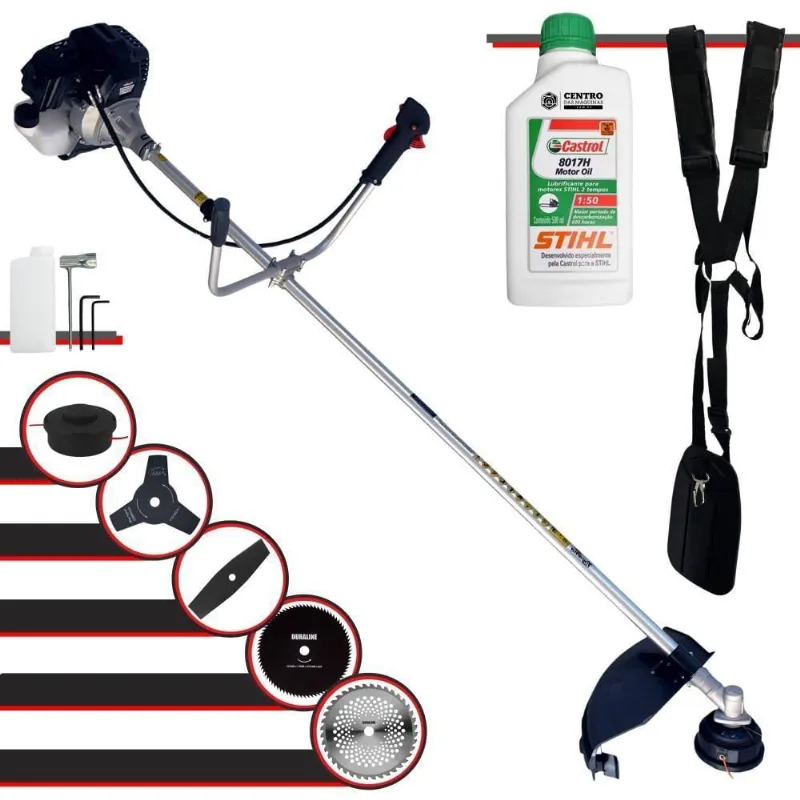 Roçadeira Toyama Rt43lb25a 5 Opções De Corte + óleo Stihl 2t