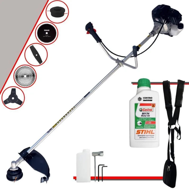Roçadeira Rt43lb25a Toyama Carretel + 4 Lâminas + óleo Stihl