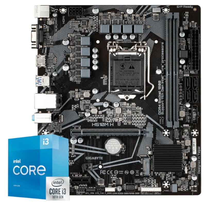 Kit Upgrade Intel Core I3-10105, H510m H Gigabyte 2xddr4