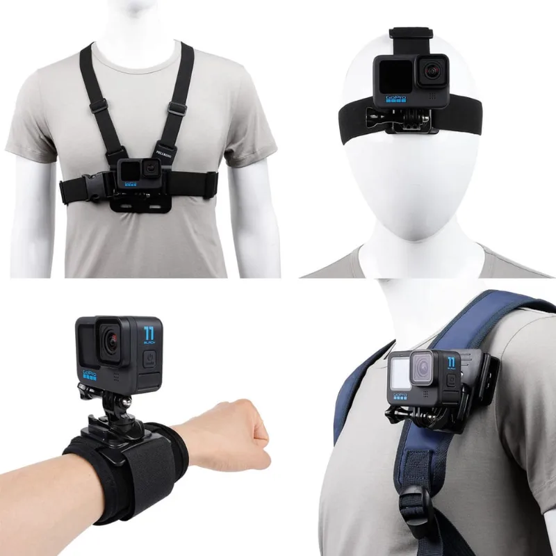 Conjunto de acessórios PellKing para GoPro Hero 12/11/10/9/8/7/6/5/4