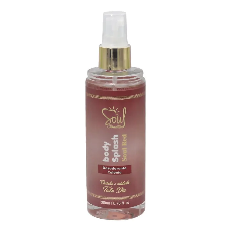 Body Splash Desodorante Colônia Soul Red - Soul Cosméticos