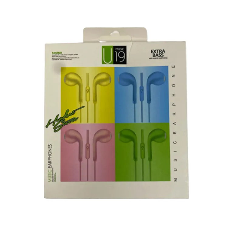 Fone de Ouvido com Microfone Colors Plástico Sortido U19 - Isanog - Isanog