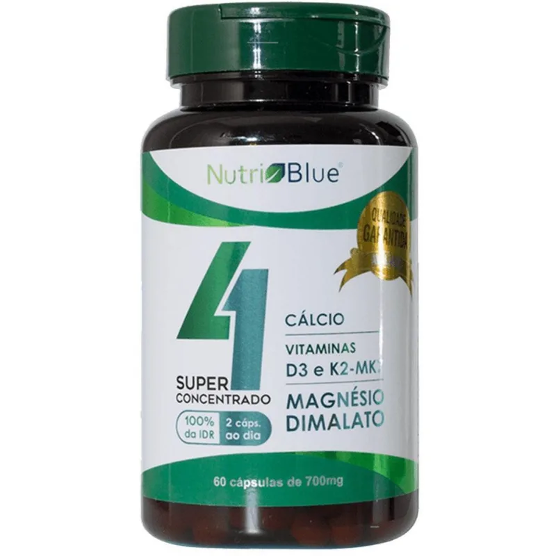 Calcio, Magnésio, Vit D3 E K2 Quarteto Vitaminico