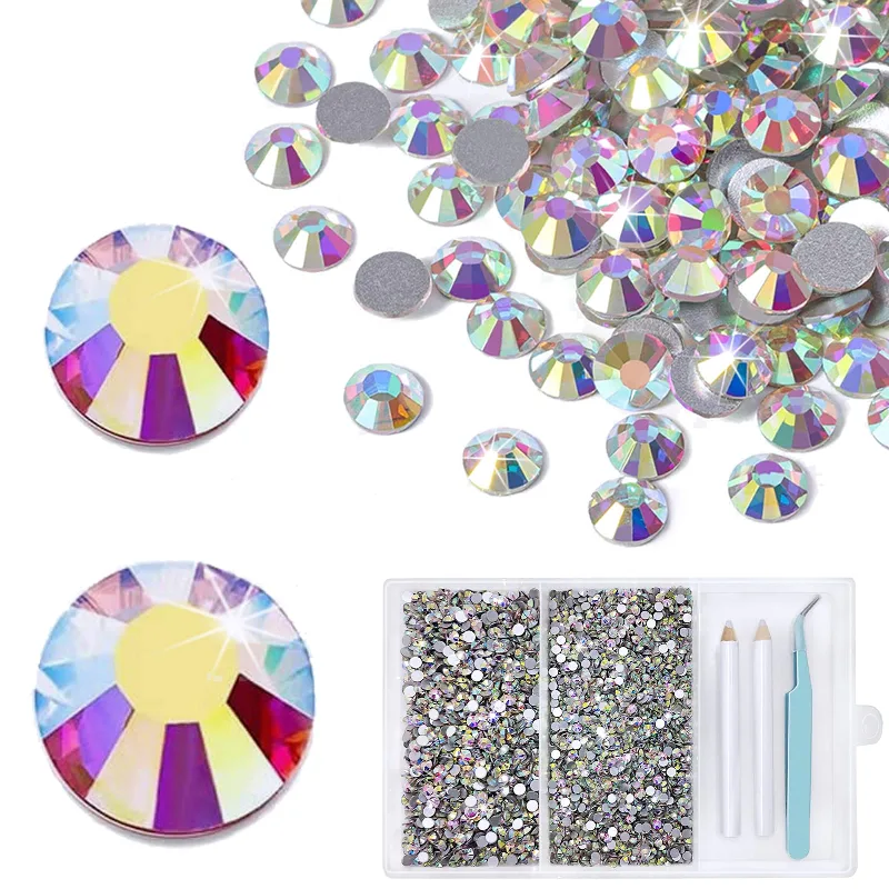 Conjunto De Strass Yhsheen Ab Flatback Gems Crystal Ss16-ss20