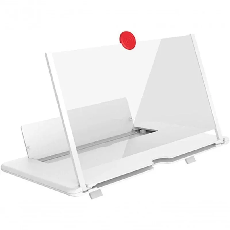 Lupa De 12 Polegadas Para Tela De Celular,amplificador De Tela 3d Hd Branco - Bcs