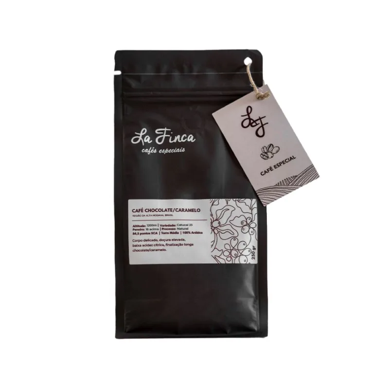 Café La Finca Chocolate e Caramelo em grãos 250 g - La Finca