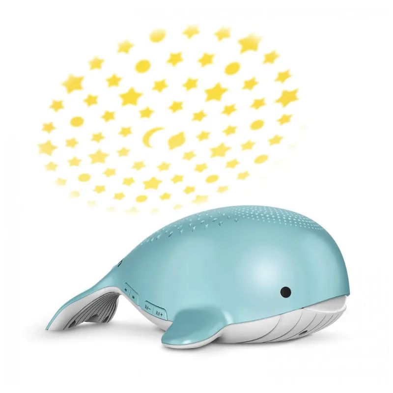 Máquina de Som Ruído para Bebês Recém Nascidos com Luzes, Baleia, VTECH BC8312, Azul 110v