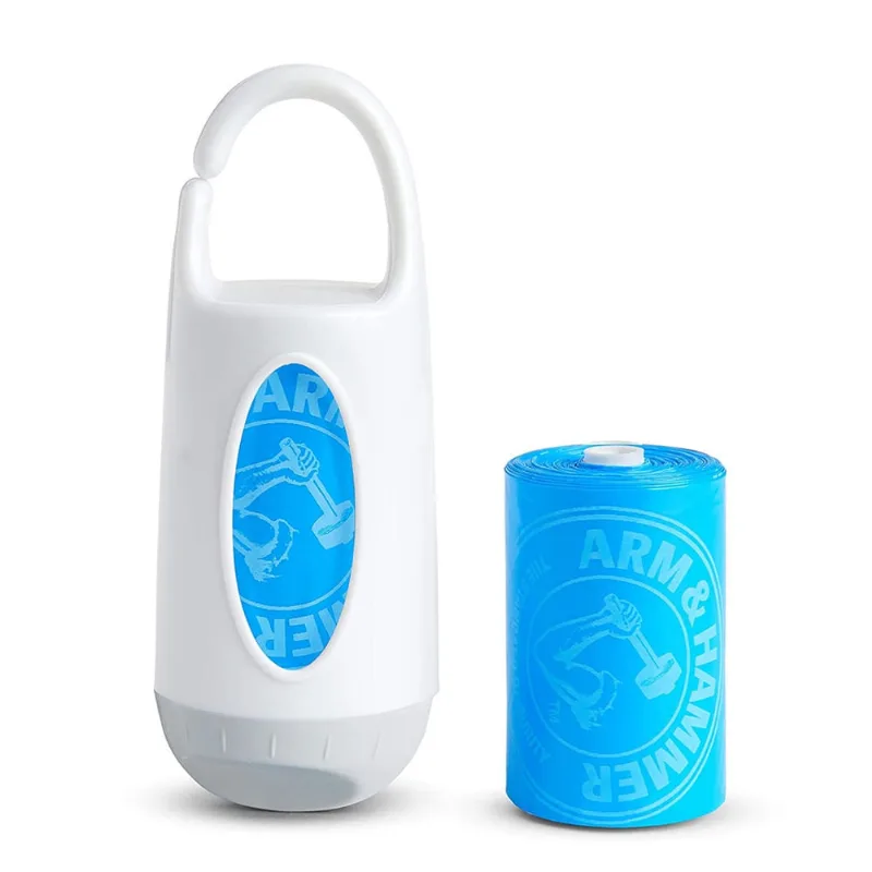 Dispensador de Sacos de Fralda com Odorizador Integrado, Cores Variadas