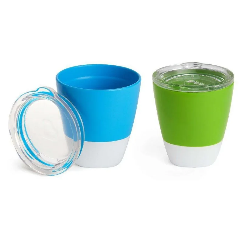 Copos Com Tampa Azul e Verde 2 Pçs Munchkin