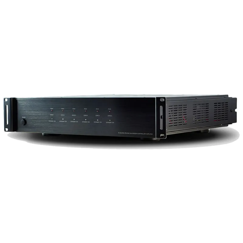 Multiroom 6 Zonas Estéreo e 6 Fontes de entrada Wave Sound WMR66 Bivolt Preto