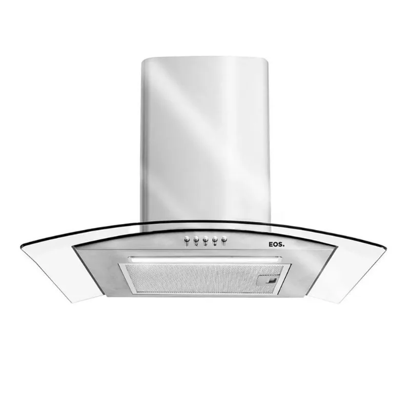 Coifa E Depurador De Parede Inox Com Vidro Curvo 60cm Eco60pv 220v - Eos B163422 220v