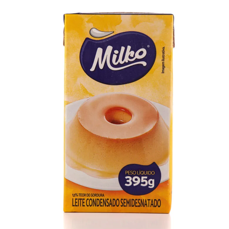 Leite Condensado Milko Semidesnatado 395g - Milko