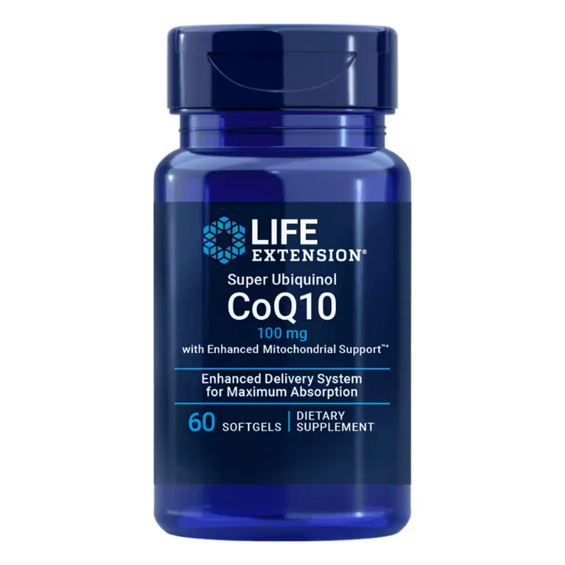 Ubiquinol Mitocondrial CoQ10 100mg 60 Softgels Life Extension