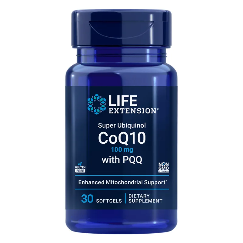 Super Ubiquinol CoQ10 com PQQ 100mg 30 Cápsulas Life Extension