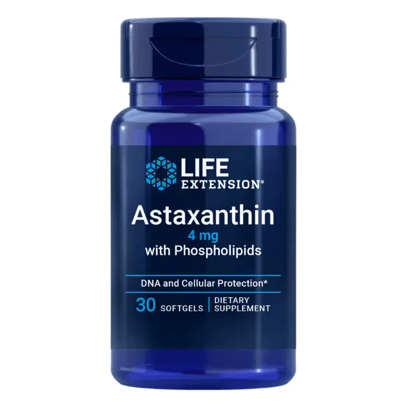 Astaxantina com Fosfolipídios 4mg 30 Softgels Life Extension