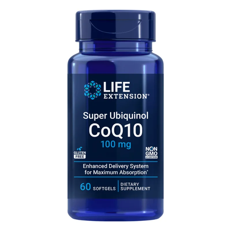 Super Ubiquinol CoQ10 100mg 60 Softgels Life Extension