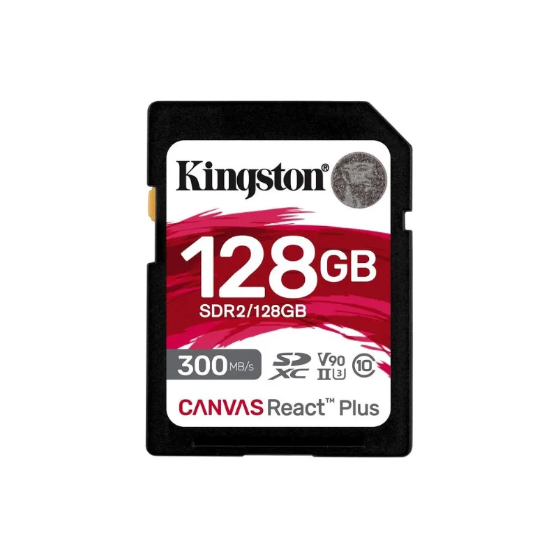 Cartão Sd Kingston Canvas React Plus De 128 Gb Sdxc Uhs-ii