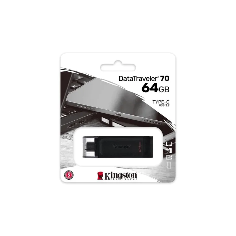 Kingston DataTraveler 70 64 gb Portátil e Leve USB