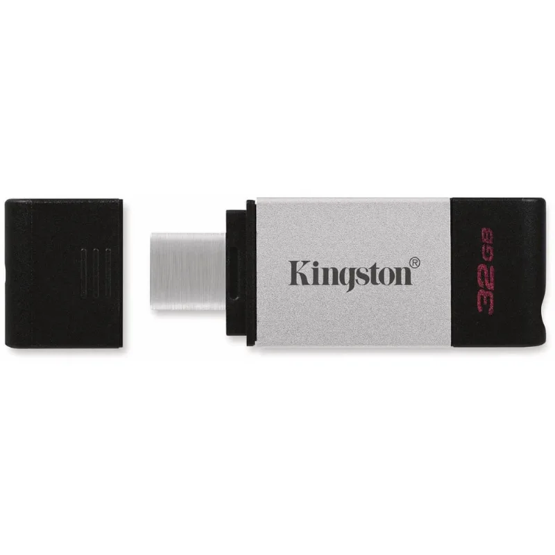 Unidade flash USB tipo C Kingston DataTraveler 80 de 32 gb (