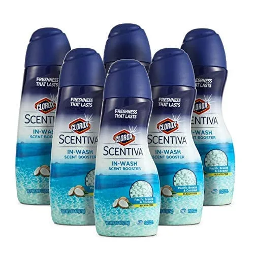 Aromatizador de roupa Clorox Scentiva Scent Booster Beads Aroma bonito e fresco de brisa do Pacífico e coco Reforço de perfume de contas de lavanderia - Não Disponível