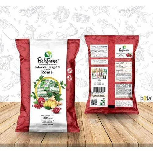 Bala Gengibre Sabores (roma) - Não Informado