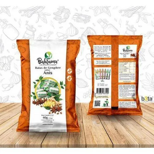 Bala Gengibre Sabores (anis) - Não Informado