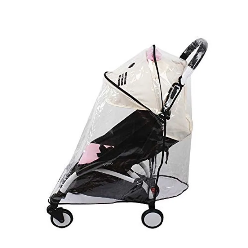 Acessórios do carrinho do bebê capa de chuva para Babyzen Yoyo Yoya Pram Windproof Waterproof Raincoat (Grande)