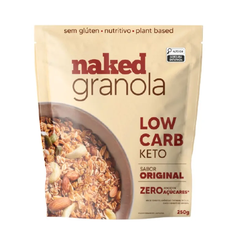 Granola Original Keto Sem Adição de Açúcar Naked 250g