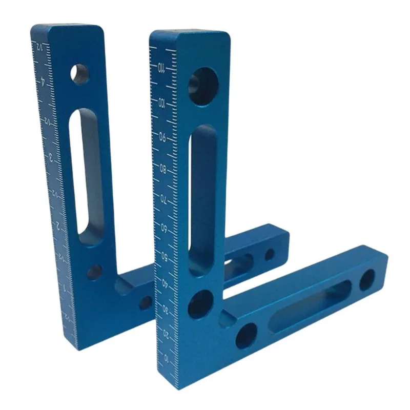 Régua De Grampos De Ângulo Reto 120x120mm Para Carpinteiros De Armários