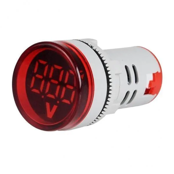 3xvoltímetro Ac 12-500v Medidor De Tensão Monitor De Potência Led Piloto