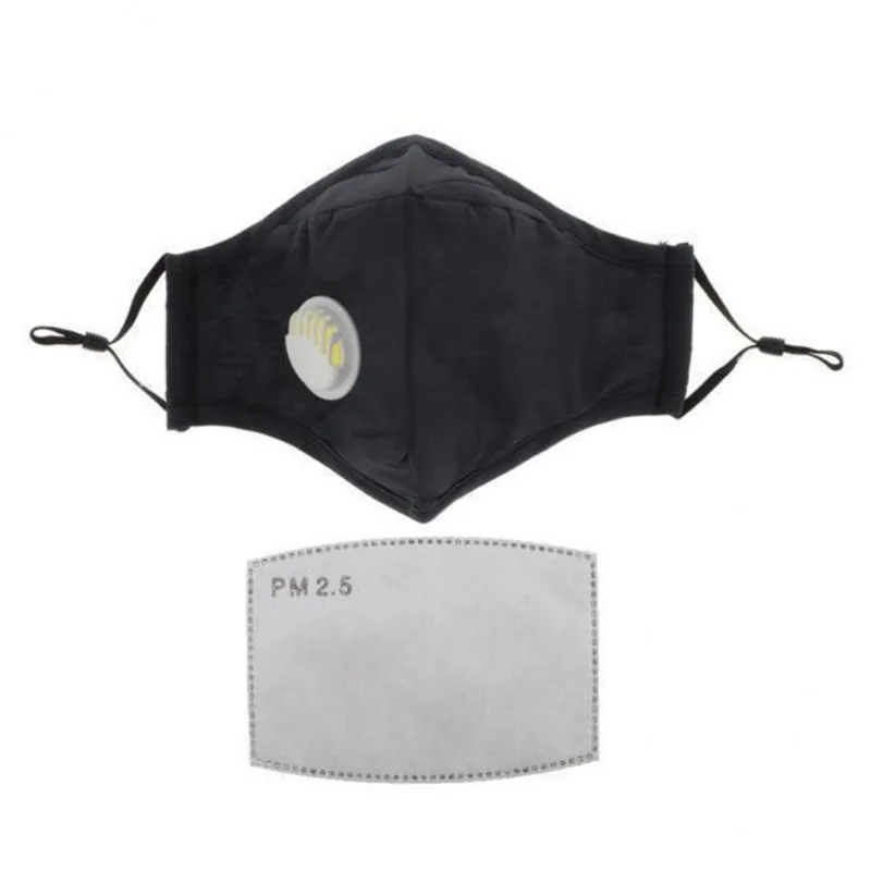3x Máscaras Bucais Anti Poeira Para Adultos Com Válvula Respiratória