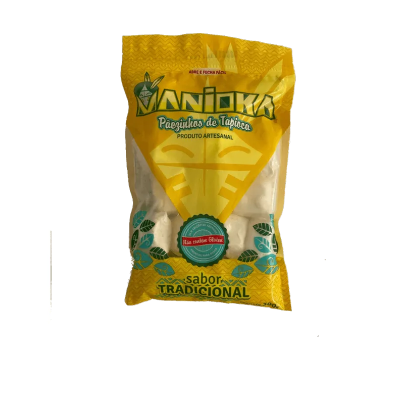 Pão de Tapioca Tradicional Manioka Pack com 3 Unidades de 300g Cada