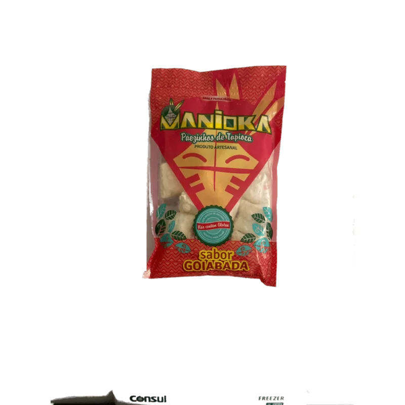 Pão de Tapioca Goiabada Manioka Pack com 3 Unidades de 300g Cada