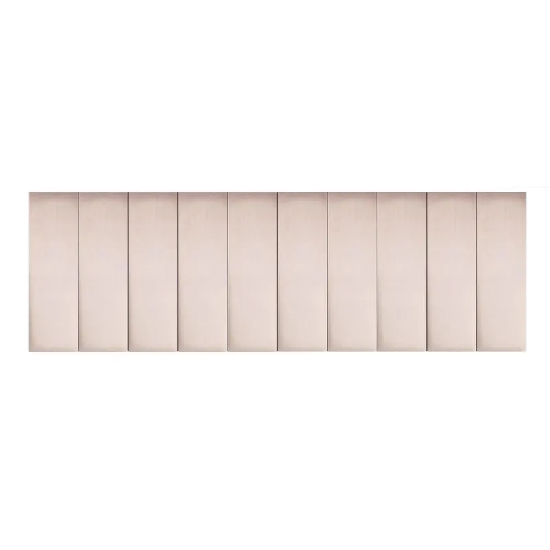 Cabeceira King 200X60 Estofada Cama Box Modulada Nude Rosado - Não Disponível