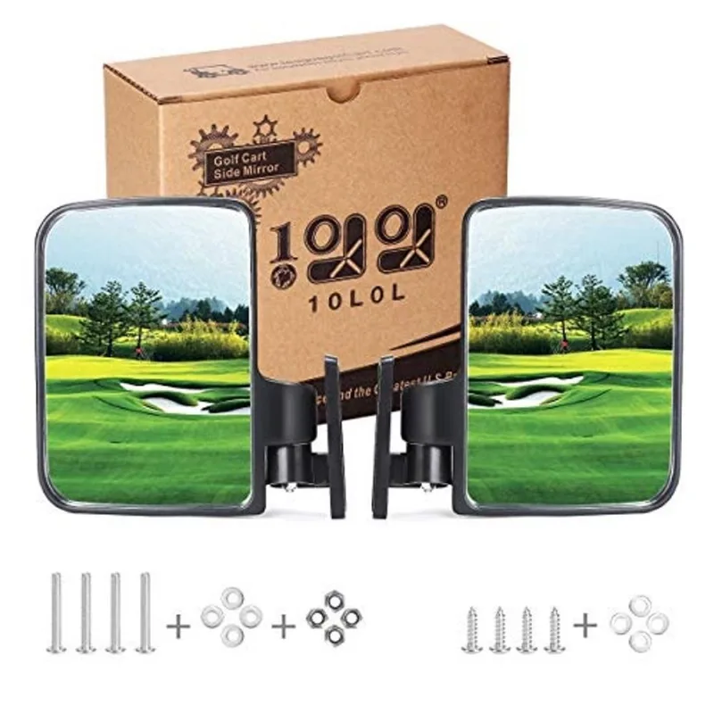 10L0L Retrovisor Lateral para Carrinho de Golfe para Club Car Ez-Go Yamaha e Outros por 10L0L