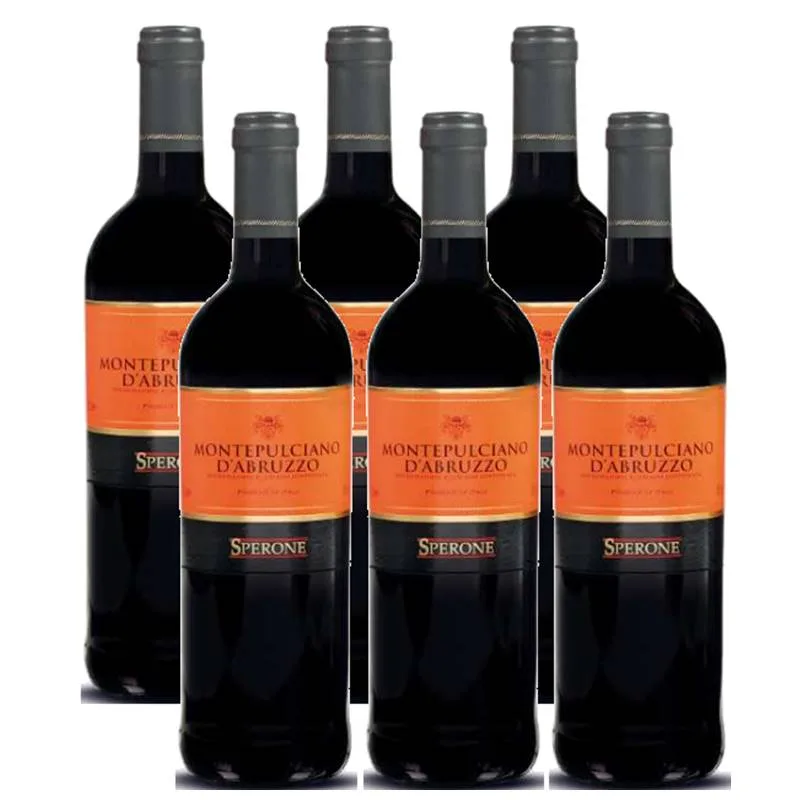Vinho Sperone Montepulciano D Abruzzo 750ml 06 Unidades - Não Informado