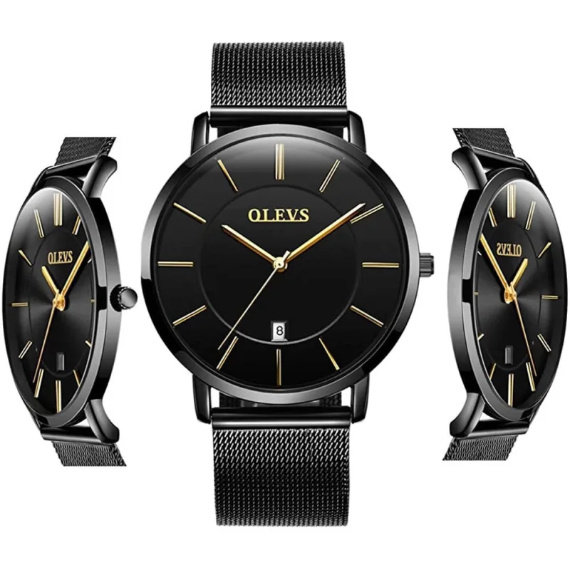Relógios baratos olevs Homens Analógicos Quartz Business Relógio Inoxidável Aço Inoxidável Clássico à Prova de Água Relógios Exclusivos Calendário Dat - Não Disponível
